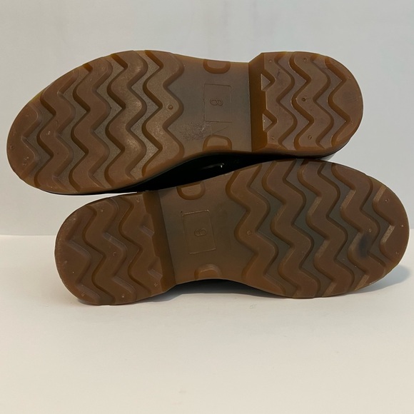 Design Lab Lace-up 8-hole Rubber Boots Green Size 6 - Picture 8 of 12